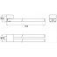 Emco Trend Wieszak na ręcznik dwuramienny 4,6x35,3x4,3 cm chrom 025000135 - zdjęcie 3
