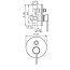 Emmevi Piper Bateria wannowo-prysznicowa podtynkowa 2-drożna złota błyszcząca 45019OR - zdjęcie 2