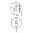 Emmevi Piper Bateria wannowo-prysznicowa podtynkowa 3-drożna czarny mat 45029NO - zdjęcie 2