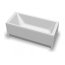 Scansani Borneo Wanna prostokątna 140x70 cm, biała 610-530-2010-01-000 - zdjęcie 2