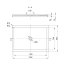 Scansani Basic Flat Brodzik prostokątny 120x90 cm płaski, biały BP2200000100 - zdjęcie 3