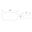 Emporia Mili Umywalka nablatowa 81,5x41,5 cm biały EMPORIA-LT-2192-P - zdjęcie 2