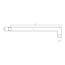 Emporia Ramię deszczownicy ścienne 40 cm nikiel szczotkowany EMPORIA-04050N - zdjęcie 2