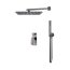 Emporia Teo Zestaw prysznicowy podtynkowy z deszczownicą gun metal EMPORIA-14_ZESTAW_TEO_GUN_METAL - zdjęcie 1