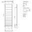Enix Atut AU Grzejnik dekoracyjny 55x174,6 cm biały RAL 9016 mat AU0055017460230E0000 - zdjęcie 3