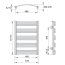 Enix Lamelo Grzejnik łazienkowy 54,4x77,3 cm biały RAL 9016 LM005440773023012000 - zdjęcie 2