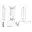 Enix Plain Vertical Typ 21 Pionowy Grzejnik płytowy 160x30 cm z podłączeniem do wyboru biały RAL 9016 GP-VP21-160-030-01 - zdjęcie 2