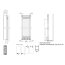 Enix Plain Vertical Typ 22 Pionowy Grzejnik płytowy 180x60 cm z podłączeniem do wyboru biały RAL 9016 GP-VP22-180-060-01 - zdjęcie 2