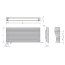 Enix Sorento Plus Grzejnik dekoracyjny 140x48,6 cm grafitowy SRP1400048614L071000 - zdjęcie 4