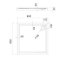 Excellent Actima Base Brodzik kwadratowy 80x80 cm akrylowy, biały BRAC.1102.800.LP - zdjęcie 2