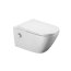Excellent Dakota 2.0 Zestaw Toaleta WC myjąca 59,3x39,6 cm bez kołnierza + deska wolnoopadająca biały/chrom CEEX.4124.593.S2.WH + CEEX.4022.D2.CR - zdjęcie 1