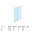 Excellent Rols Drzwi prysznicowe 120x200 cm przesuwne, profile chrom szkło przezroczyste Clean Control KAEX.2612.1200.LP - zdjęcie 3