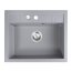 FDesign Carioca Zlewozmywak granitowy jednokomorowy 58x48 cm szary FD9-11-4858-44 - zdjęcie 1