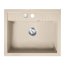 FDesign Carioca Zlewozmywak granitowy jednokomorowy 58x48 cm piasek FD9-11-4858-88 - zdjęcie 1