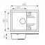 FDesign Carioca Zlewozmywak granitowy jednokomorowy 58x48 cm piaskowy FD9-12-4858-88 - zdjęcie 2