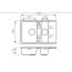 FDesign Carioca Zlewozmywak granitowy półtorakomorowy 79x48 cm piaskowy FD9-15-4879-88 - zdjęcie 2