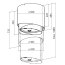 Faber F-Light Pareo Okap wyspowy 50 cm opuszczany, inox 110.0255.508 - zdjęcie 4