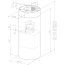 Faber Flow Isola Gloss WH Okap wyspowy 37 cm, biały błyszczący 110.0183.627 - zdjęcie 2