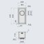 Falmec Como 34 Zlewozmywak stalowy jednokomorowy inox SCO1800F.00#SSF - zdjęcie 2