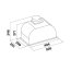 Falmec Design Burano Okap do zabudowy 50 cm biały CBIN50.E9P2#ZZZB460F - zdjęcie 3
