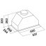 Falmec Design Grupa Silnikowa Murano Okap podszafkowy 53,1x29,4 cm, biały CGIW50.E10P6#ZZZF491F - zdjęcie 3