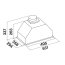 Falmec Design Grupa Silnikowa Okap podszafkowy 53,1x29,4 cm 600 m3/h, stalowy CGIW50.E11P2#ZZZI461F - zdjęcie 3