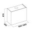 Falmec Design+ Laguna Okap przyścienny 90x42 cm, stalowy/biały CLDN9087.E0P2#ZZZI491F+KACL.825#F - zdjęcie 3