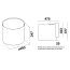 Falmec E.ion System Twister Okap przyścienny 45x45x34,7 cm, czarny matowy CEWN45.E0P6#ZZZN441F - zdjęcie 6