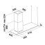 Falmec Zenith NRS Isola Okap wyspowy + szkło 180 cm inox CZEI00.E0P2#ZZZI490F+KACL.129 - zdjęcie 3