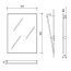 Faneco Lustro uchylne 80x60 cm stal szlachetna mat N08024S - zdjęcie 3