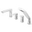 Fdesign Pinea Bateria nawannowa 4 otworowa chrom FD1-PNA-11A-11 - zdjęcie 1