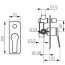 Fdesign Seppia Bateria wannowo-prysznicowa podtynkowa chrom FD1-SPA-7P-11  - zdjęcie 2