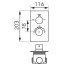 Fdesign Stabilla Bateria wannowo-prysznicowa termostatyczna podtynkowa chrom FD1-TS07-7PBOX-11 - zdjęcie 4