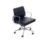 Fernity CH2171T Fotel biurowy skórzany czarny/chrom EA217TSOFTCZASKCHR - zdjęcie 1
