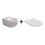 Flaminia App Zestaw Toaleta WC 54x36 cm bez kołnierza z deską wolnoopadającą biały AP118G+QKCW09 - zdjęcie 1