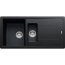 Franke Basis BFG 651 Zlewozmywak granitowy półtorakomorowy 97x50 cm wbudowywany, z ociekaczem, z powłoką Sanitized, onyx czarny 114.0205.032 - zdjęcie 1