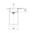 Franke Centro CNG 611-62 TL Fragranit+ Zlewozmywak granitowy jednokomorowy 62x50 cm prawy czarny mat 114.0633.131 - zdjęcie 3