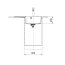 Franke Centro CNG 611-78 Zlewozmywak granitowy jednokomorowy 78x50 cm czarny mat 114.0693.564 - zdjęcie 3