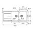 Franke Centro CNG 621-116 Zlewozmywak granitowy dwukomorowy 116x50 cm onyx 114.0710.232 - zdjęcie 2