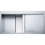 Franke Crystal Line CLV 214 Zlewozmywak stalowy jednokomorowy 100x51,2 cm lewy jedwab stalowy/biały 127.0306.411 - zdjęcie 1