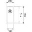 Franke Franke Box BXX 110-16/BXX 210-16 Zlewozmywak stalowy jednokomorowy 20x30 cm, jedwab, stalowy 127.0453.651 - zdjęcie 2