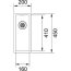 Franke Franke Box BXX 110-16/BXX 210-16 Zlewozmywak stalowy jednokomorowy 20x30 cm jedwab stalowy 127.0453.651 - zdjęcie 2