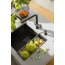 Franke Kanon KNG 110-37 Zestaw Zlewozmywak granitowy jednokomorowy 46x41 cm + bateria kuchenna wysoka z wyciąganą wylewką + wkładka + rollmata czarny mat 125.0697.691 - zdjęcie 14