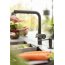 Franke Kanon KNG 110-37 Zestaw Zlewozmywak granitowy jednokomorowy 46x41 cm + bateria kuchenna wysoka z wyciąganą wylewką + wkładka + rollmata czarny mat 125.0697.691 - zdjęcie 26