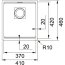 Franke Kanon KNG 110-37 Zlewozmywak granitowy jednokomorowy 41x46 cm biały polarny 125.0528.630 - zdjęcie 2