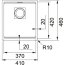 Franke Kanon KNG 110-37 Zlewozmywak granitowy jednokomorowy 41x46 cm onyx 125.0528.628 - zdjęcie 2