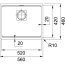 Franke Kanon KNG 110-52 Zlewozmywak granitowy jednokomorowy 56x46 cm biały polarny 125.0528.614 - zdjęcie 2