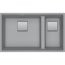 Franke Kanon KNG 120 Zlewozmywak granitowy półtorakomorowy 76x46 cm kamienny szary 125.0528.639 - zdjęcie 1