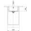 Franke KubusX KXK 110-41 Zlewozmywak ceramiczny jednokomorowy 45,4x44,5 cm czarny mat 126.0738.289 - zdjęcie 3