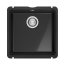 Franke KubusX KXK 110-41 Zlewozmywak ceramiczny jednokomorowy 45,4x44,5 cm onyx 126.0738.288 - zdjęcie 1